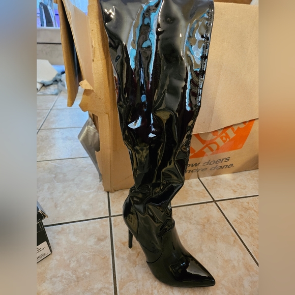NEW Thigh High PATIN BOOTS - Picture 12 of 14